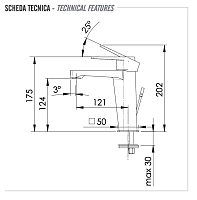 Remer Dream Смеситель для раковины, с донным клапаном, высота излива 12,4 см, цвет: cromo D10