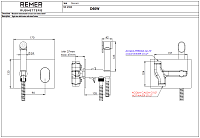 Remer Dream Гигиенический душ со смесителем, шланг 120 см, с встраиваемой частью, цвет: cromo D60W