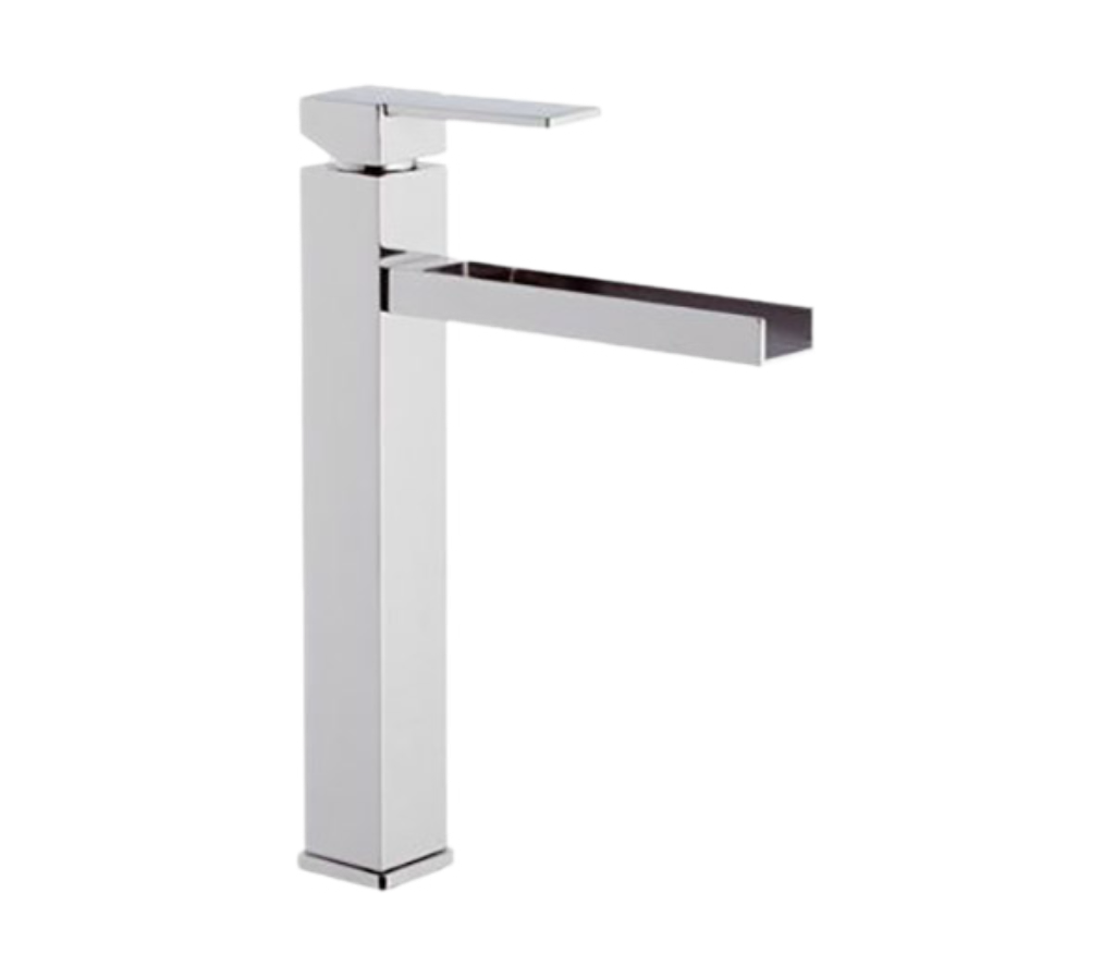 Remer Qubika Cascata Смеситель для раковины, без донного клапана, высота излива 23 см, цвет: cromo QC11L