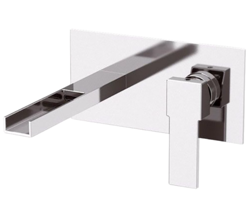 Remer Qubika Cascata Смеситель для раковины, излив 18 см, с внутренней частью, цвет: cromo QC15