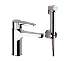 Remer Winner Смеситель для раковины, д/к, высота излива 9,2 см, ручной душ, шланг, цвет: cromo W10SHW