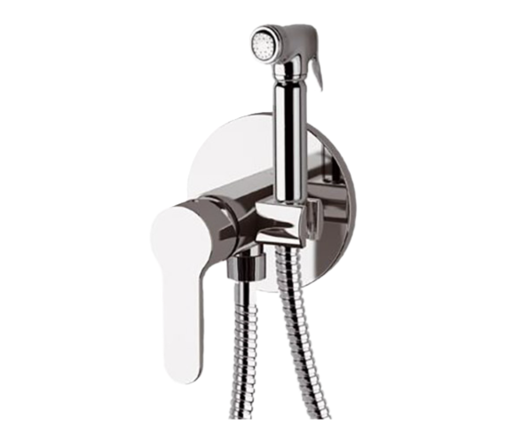 Remer Winner Гигиенический душ со смесителем, шланг 120 см, с встраиваемой частью, цвет: cromo W65