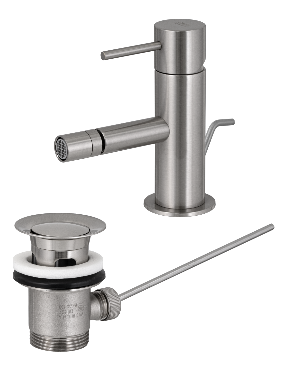 Remer X Style Смеситель для биде, с донным клапаном, цвет: nichel spazzolato X20NP