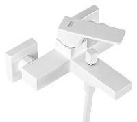 Remer Absolute Смеситель для ванны с душем, лейка, держатель, шланг 150 см, цвет: bianco opaco AU02BO