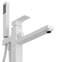 Remer Absolute Смеситель для ванны напольный, со скрытой частью, цвет: bianco opaco AU08BO