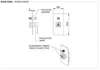 Remer Absolute Смеситель для ванны встраиваемый, 2 потребителя, внешняя часть, цвет: oro spazzolato AU09KBBG