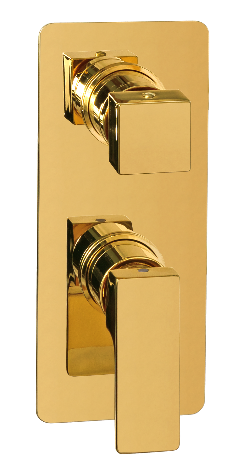 Remer Absolute Смеситель для ванны встраиваемый на 3 потребителя, внешняя часть, цвет: oro lucido AU93KBDO