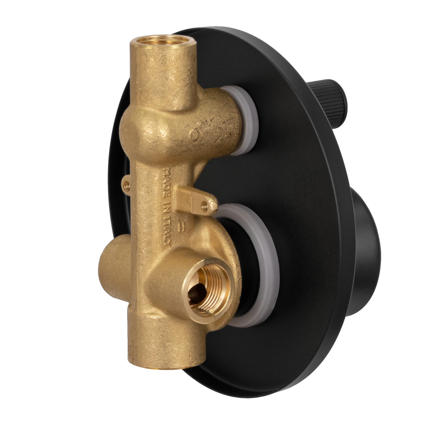 Remer Element Смеситель для ванны встраиваемый, 2 потребителя, с скрытой частью, цвет: nero opaco ET09HNO