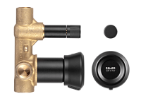 Remer Element Смеситель для ванны встраиваемый, 2 потребителя, с скрытой частью, цвет: nero opaco ET09HNO