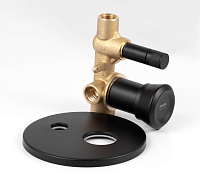 Remer Element Смеситель для ванны встраиваемый, 2 потребителя, с скрытой частью, цвет: nero opaco ET09HNO