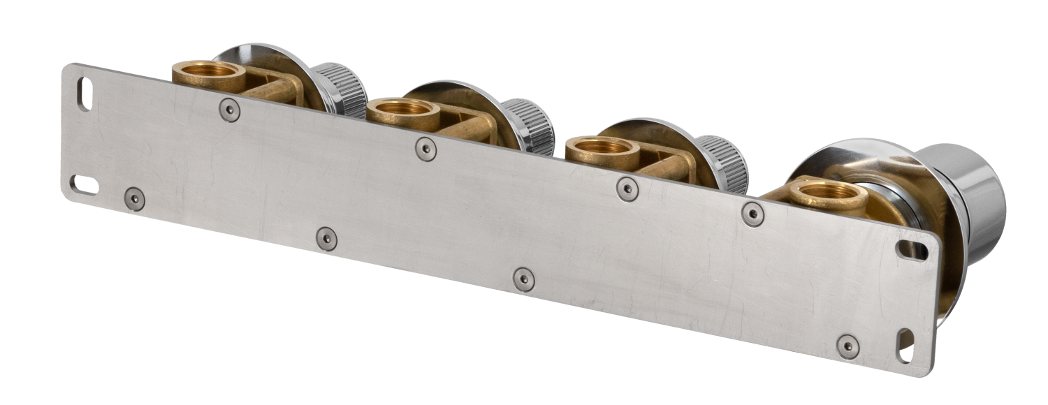 Remer X Style Смеситель для ванны встраиваемый, 3 потребителя, с скрытой частью, цвет: cromo N98D3P