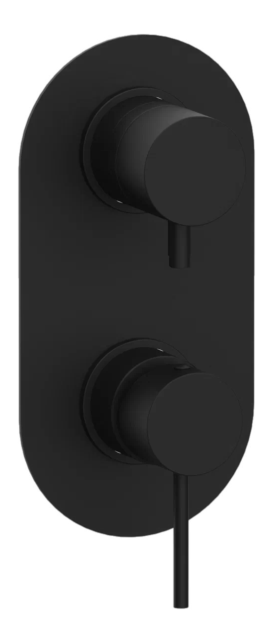 Remer X Style Смеситель для ванны встраиваемый на 3 потребителя, внешняя часть, цвет: nero opaco X93KBNO