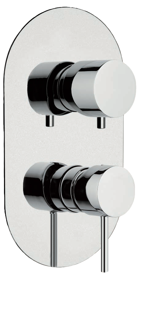 Remer X Style Смеситель для ванны встраиваемый на 4 потребителя, с встраиваемой частью, цвет: cromo X94