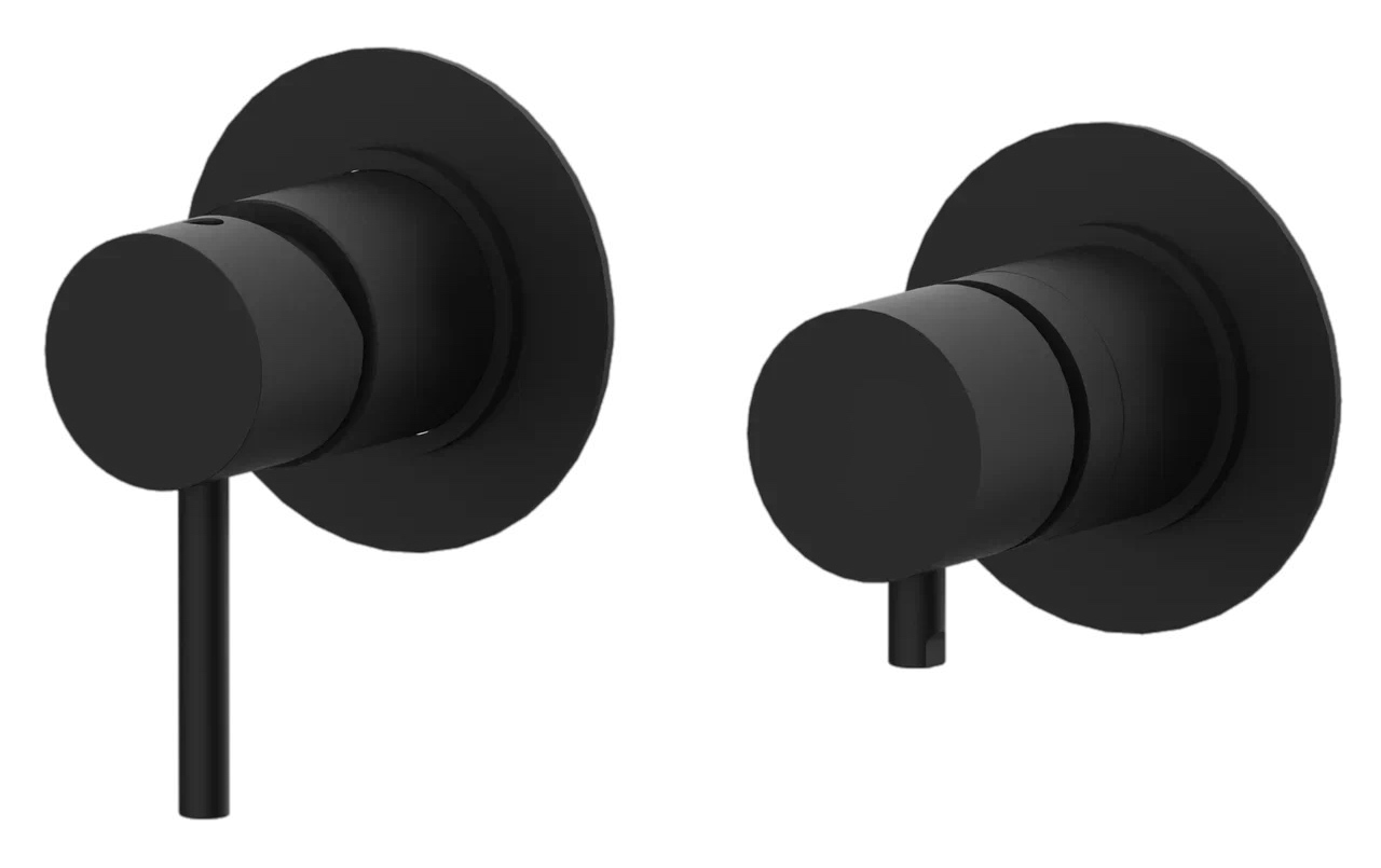 Remer X Style Смеситель для ванны встраиваемый, 2 потребителя, с скрытой частью, цвет: nero opaco X96NO