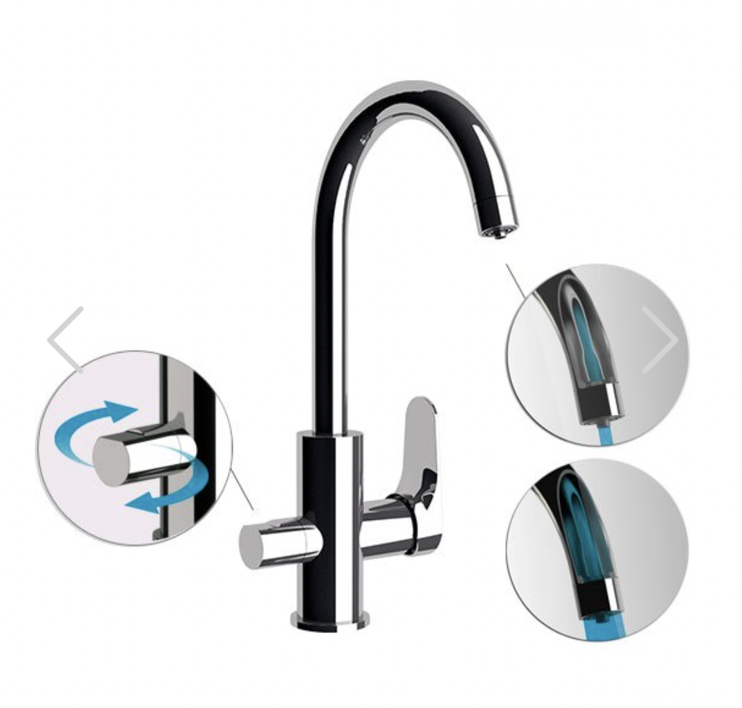 Remer Class Line Смеситель для кухни, с независимым каналом для питьевой воды, цвет: cromo L79DW