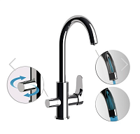 Remer Class Line Смеситель для кухни, с независимым каналом для питьевой воды, цвет: cromo L79DW