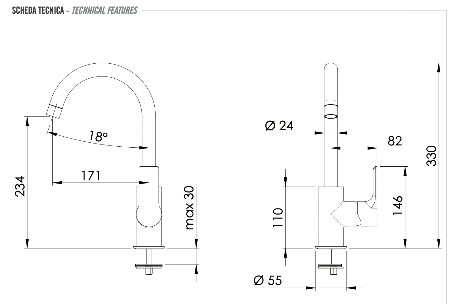 Remer Energy Смеситель для кухни, цвет: cromo EY72