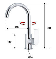 Remer Infinity Смеситель для кухни, цвет: oro spazzolato I72BG