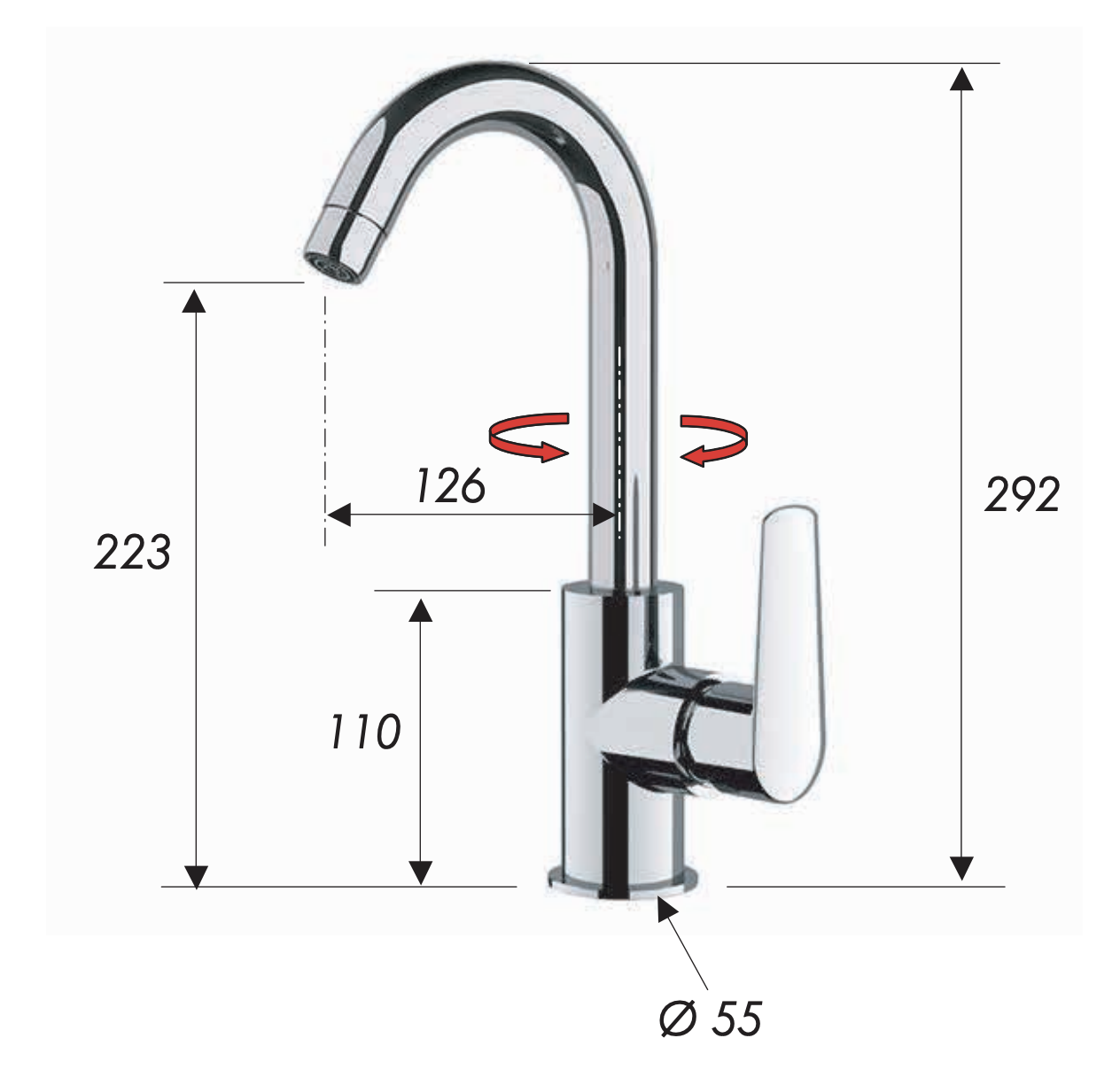 Remer Vanity Смеситель для кухни, цвет: cromo V72C