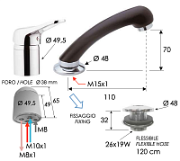 Remer Смеситель для парикмахерской, цвет: хром K66
