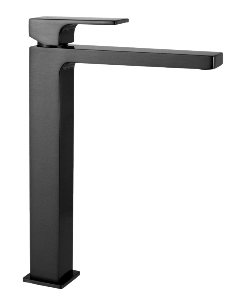 Remer Absolute Смеситель для раковины, без д/к, высота излива 27,4 см, цвет: cromo nero spazzolato AU11LCFP