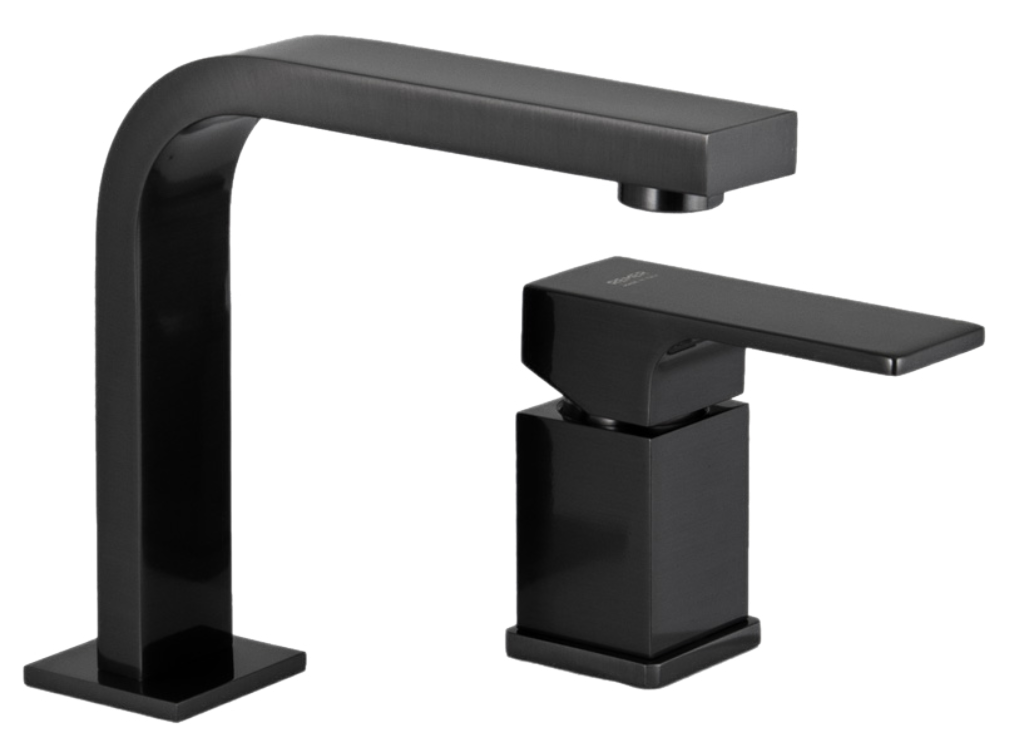 Remer Absolute Смеситель для раковины, без д/к, высота излива 14,2 см, цвет: cromo nero spazzolato AU57CFP