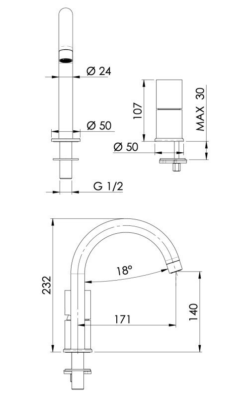 Remer Edge Смеситель для раковины, без д/к, высота излива 14 см, цвет: nichel spazzolato EG557NP