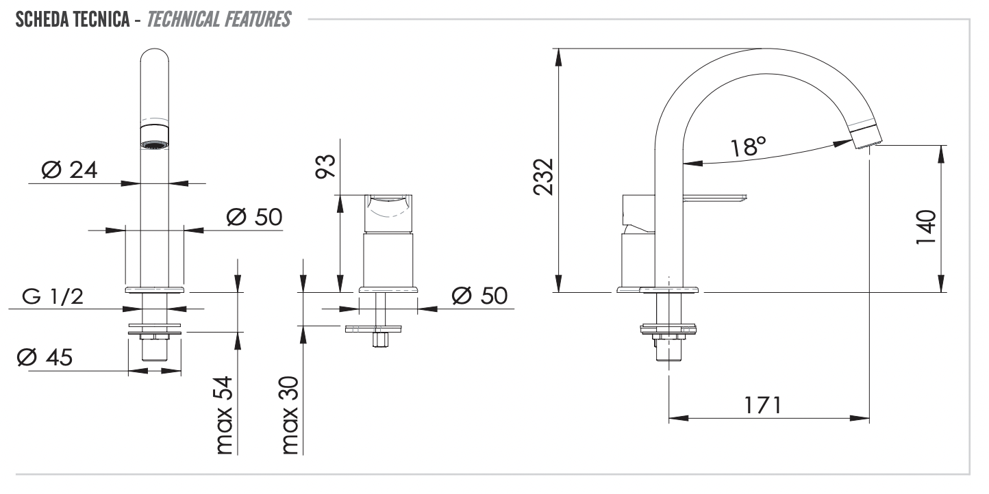 Remer Energy Смеситель для раковины, на 2 отвертсия, без д/к, высота излива 14 см, цвет: cromo EY57