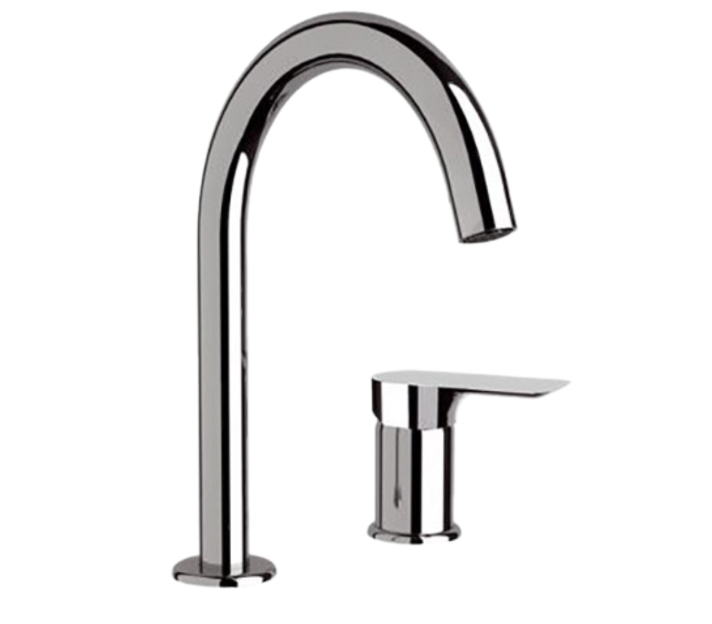 Remer Infinity Смеситель для раковины, на 2 отвертсия, без д/к, высота излива 14 см, цвет: cromo I57