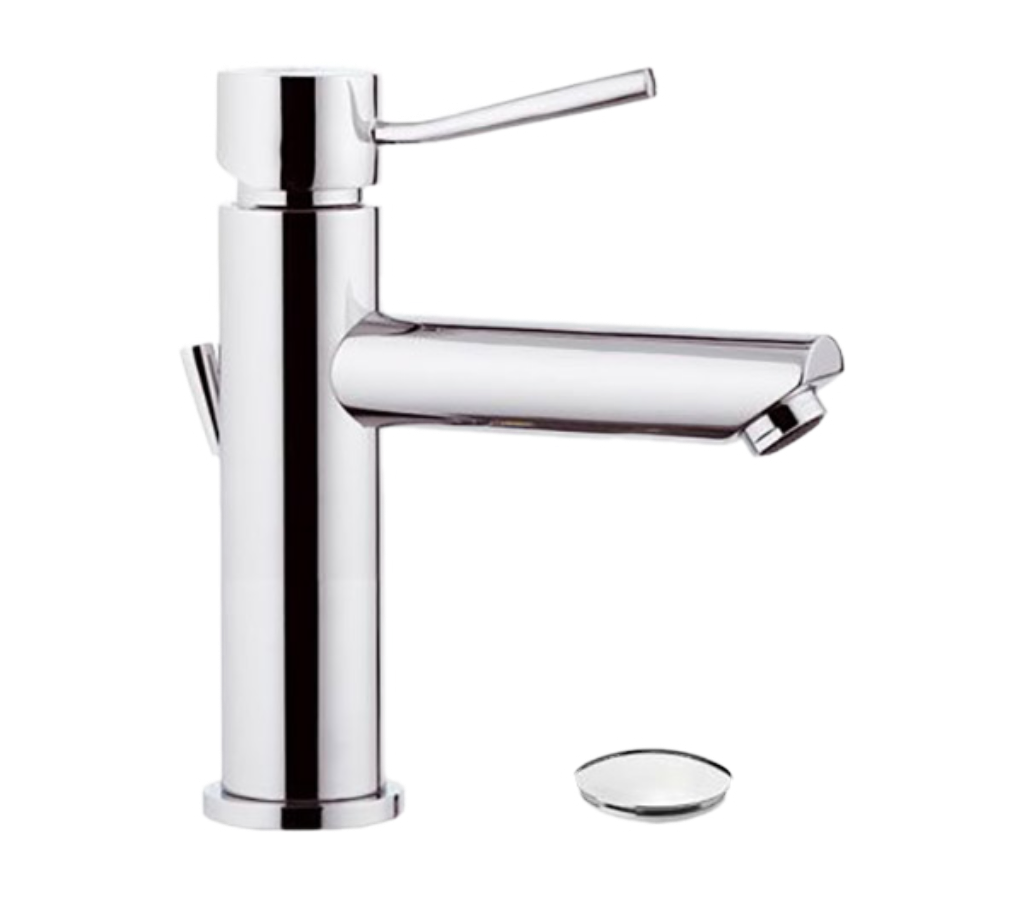 Remer Minimal Смеситель для раковины, прямой рычаг, д/к, высота излива 12 см, цвет: cromo N10A2