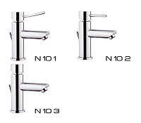 Remer Minimal Смеситель для раковины, прямой рычаг, д/к, высота излива 12 см, цвет: cromo N10A2