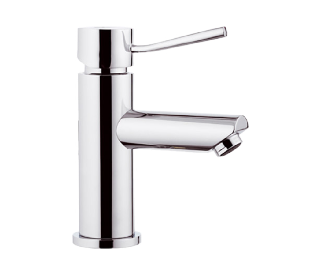 Remer Minimal Смеситель для раковины, прямой рычаг, без д/к, высота излива 8 см, цвет: cromo N112