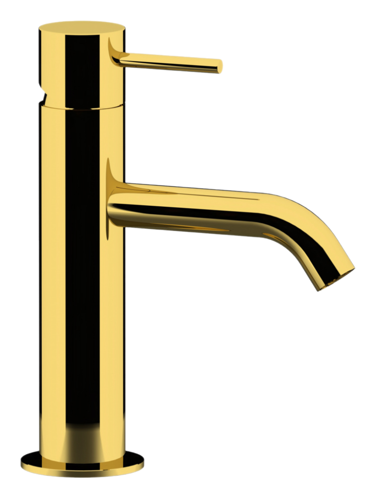 Remer X Style Смеситель для раковины, без донного клапана, высота излива 8,4 см, цвет: oro lucido X12DO