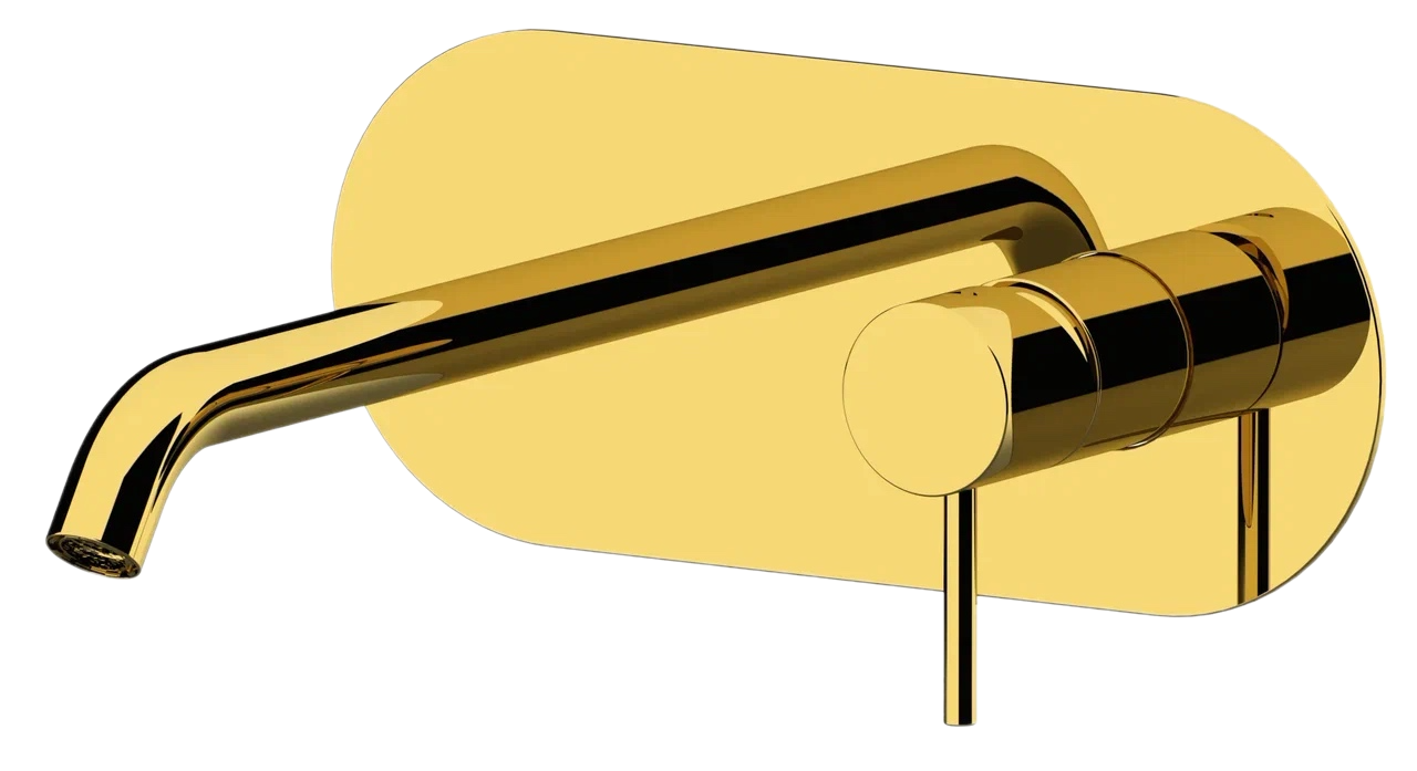 Remer X Style Смеситель для раковины, излив 16,3 см, с внутренней частью, цвет: oro lucido X15DO