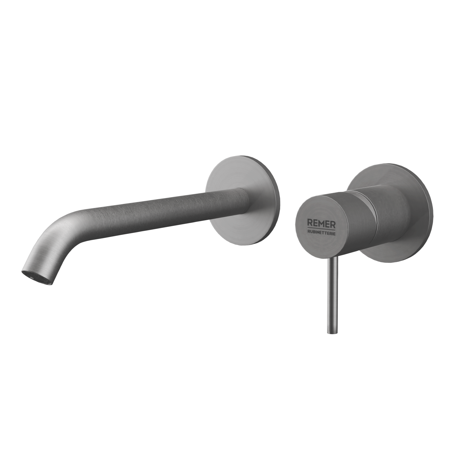 Remer X Style Смеситель для раковины встраиваемый, излив 18,3 см, цвет: nichel spazzolato X15PLNP