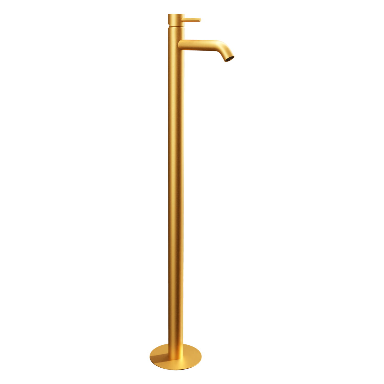 Remer X Style Смеситель для раковины напольный, д/к, излив 18 см, цвет: oro spazzolato X18BG