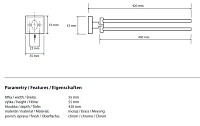 Bemeta Beta Полотенцедержатель двойной, поворотный 42 см, цвет: хром 132204191