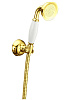Boheme Imperiale Душевой гарнитур: душевая лейка 1 вид струи, держатель для душа, шланг, цвет: gold 408