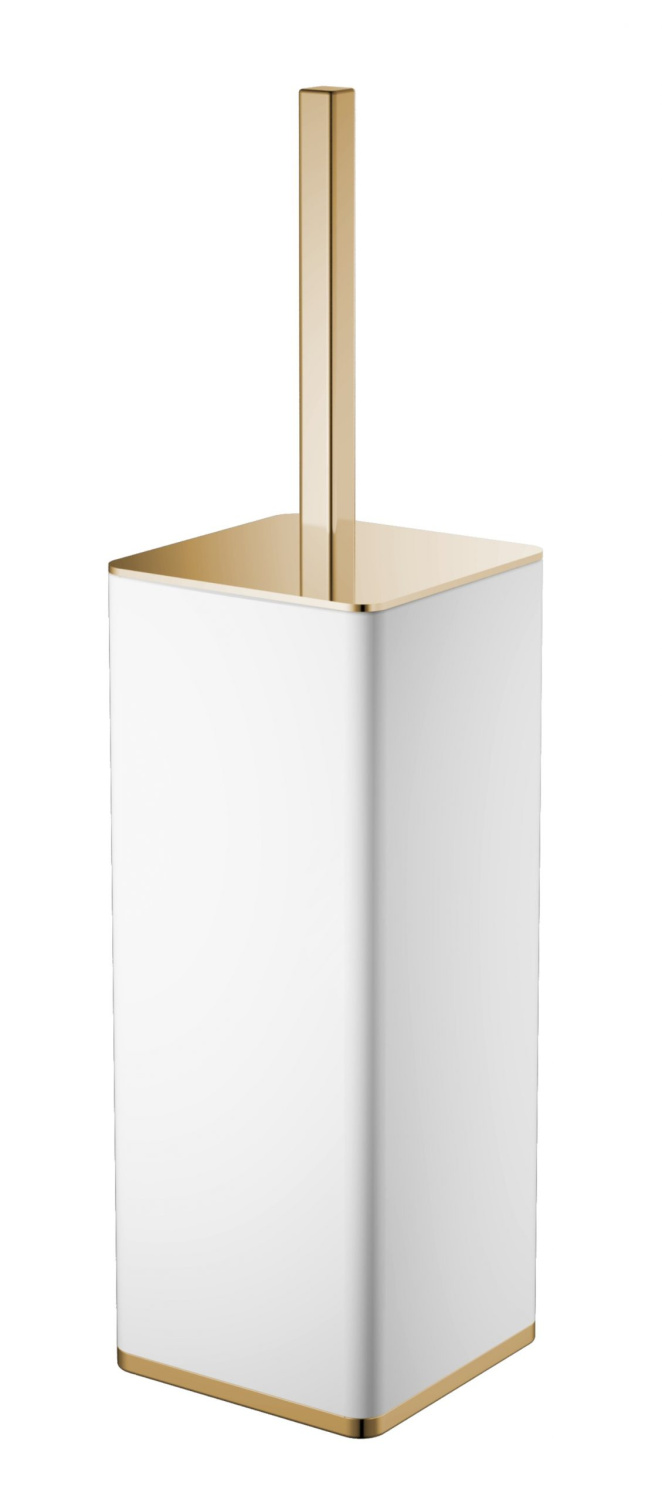 Boheme Ершик для унитаза напольный с керамической колбой, цвет: gold 10949-W-G