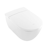 Villeroy & Boch Viclean Plus Унитаз подвесной с биде 38,5x59,5x38,5h см, цвет: белый альпийский V0E1 V0E100R1