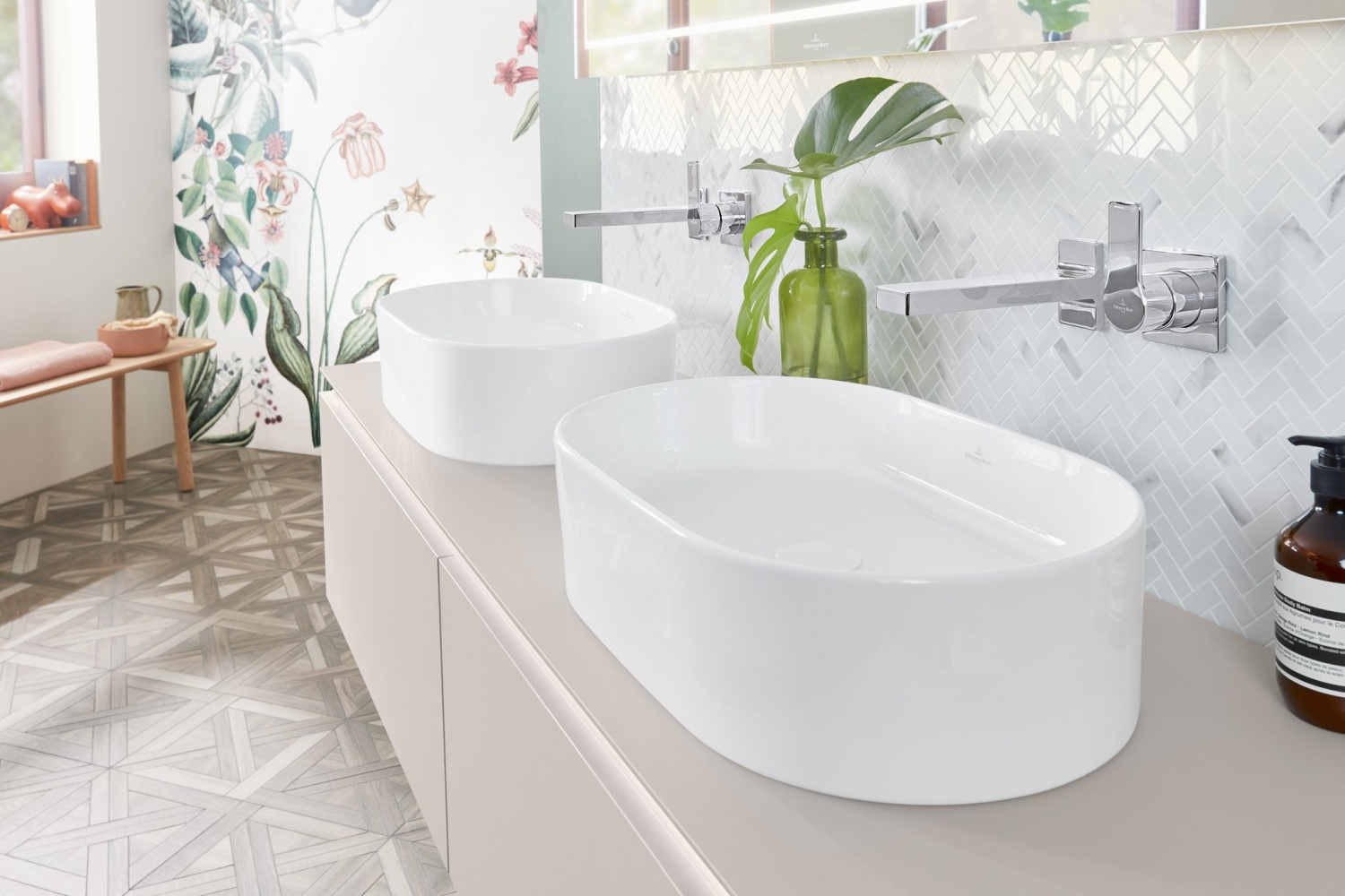 Villeroy & Boch Collaro Раковина чаша 56x36x18h см цвет: stone white 4A1956RW