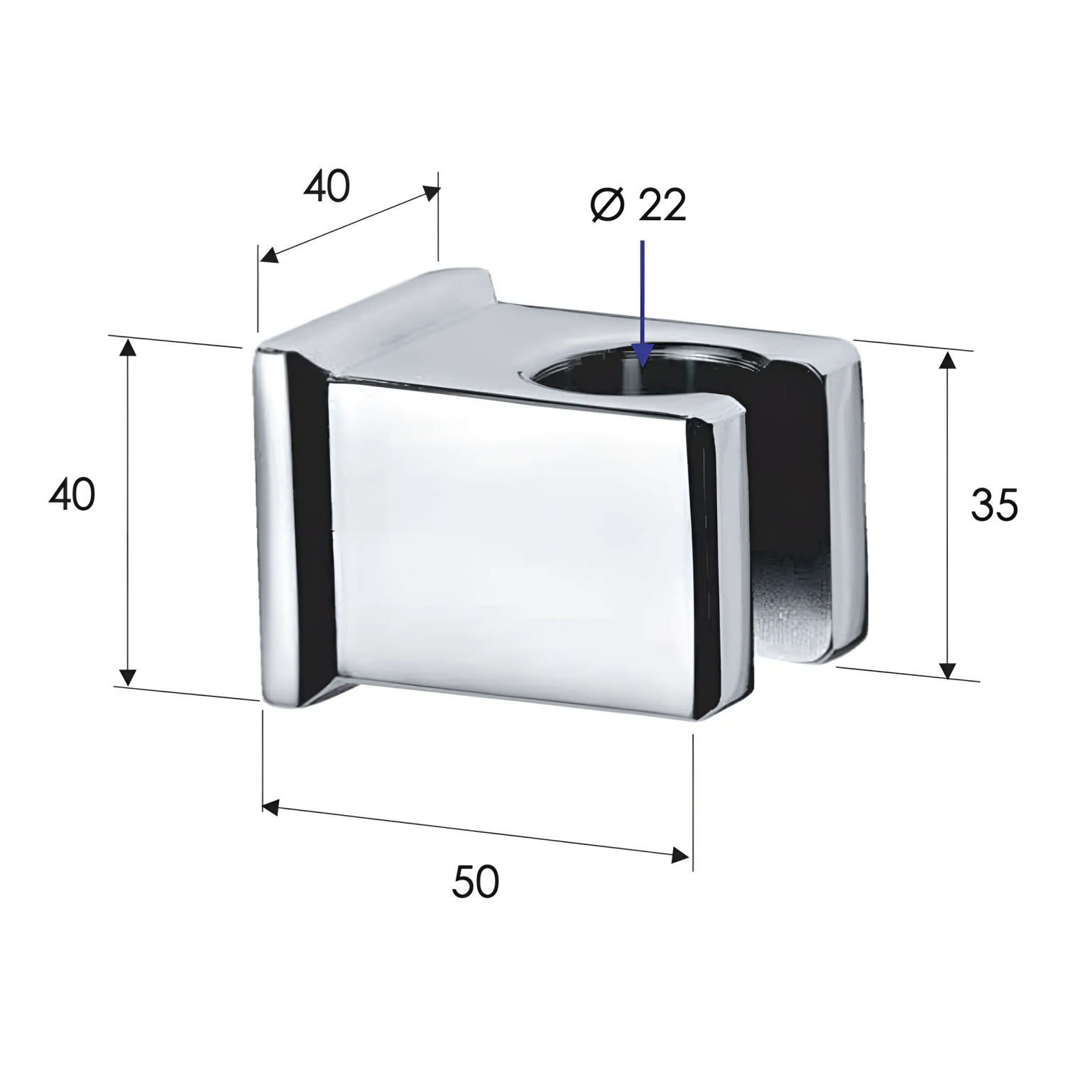 Remer Держатель ручного душа, цвет: oro spazzolato 339SOSBG