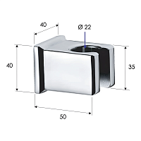 Remer Держатель ручного душа, цвет: rame lucido 339SOSRL