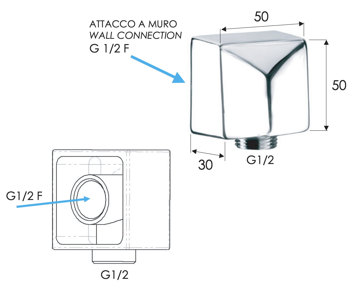 Remer Шланговое подключение, цвет: oro spazzolato 309SBG