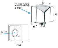 Remer Шланговое подключение, цвет: nichel spazzolato opaco 309SNPO