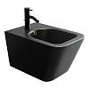 Ceramicanova Metric Биде подвесное 34,5х51 см, c переливом, цвет: черный матовый CN3008MB