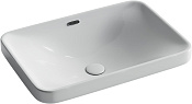 Ceramicanova Element Раковина в столешницу 60,5х41,5 см, с переливом, цвет: белый глянцевый CN5041