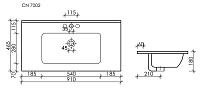 Ceramicanova Element Раковина накладная 91х46,5 см, с переливом, цвет: черный матовый CN7002MB