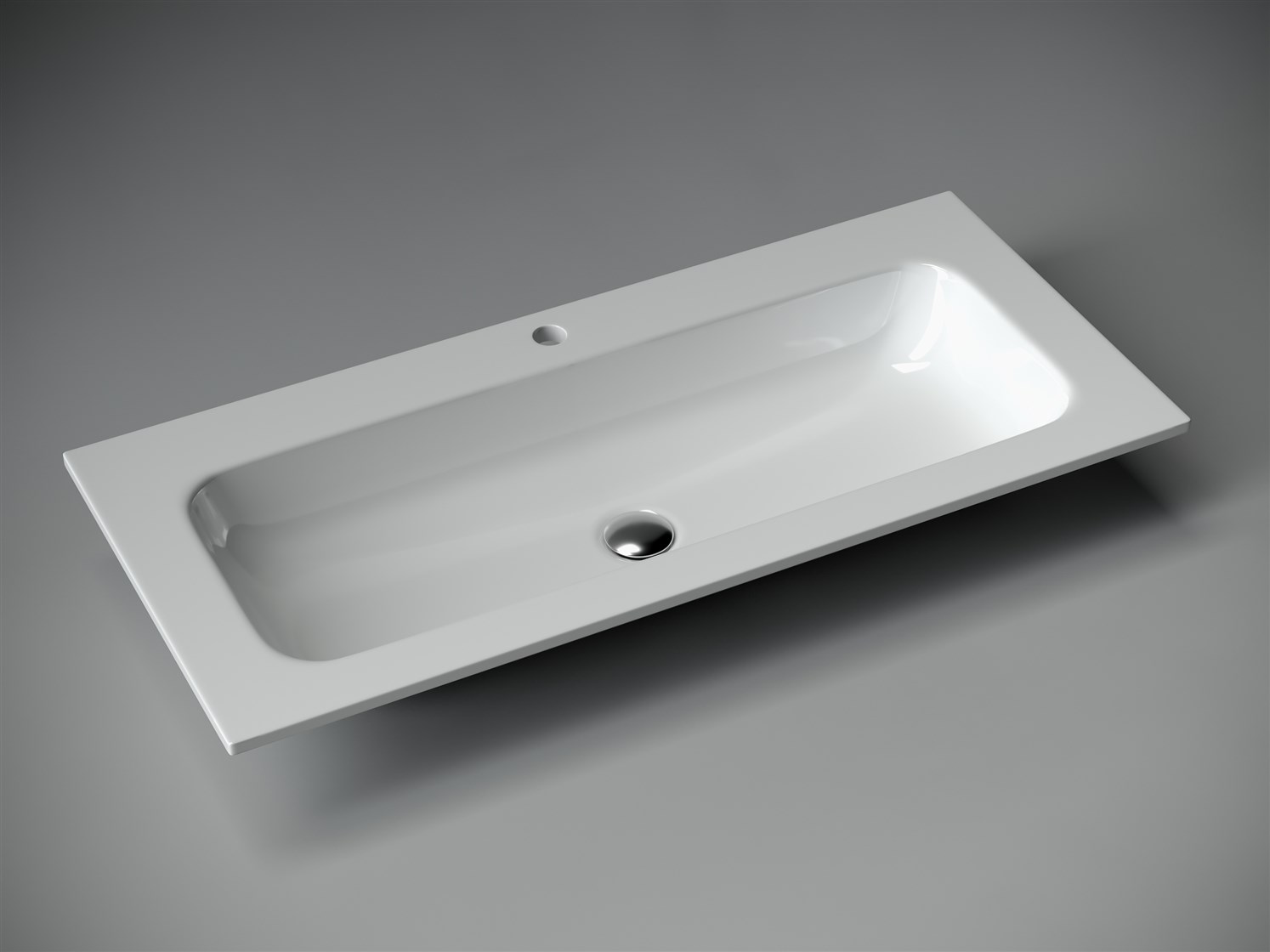 Ceramicanova Grace Раковина накладная 101х45,7 см, без перелива, цвет: белый глянцевый CN7013