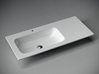 Ceramicanova Grace Раковина накладная пра. крыло 101х45,7 см, без перелива, цвет: белый глянцевый CN7014